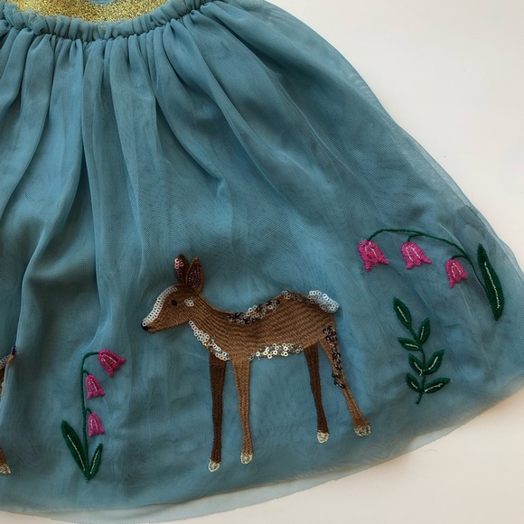 🌸SOLD🐣 HTF NWT mini boden Sequin Appliqué Tulle Skirt - Picture 8 of 15